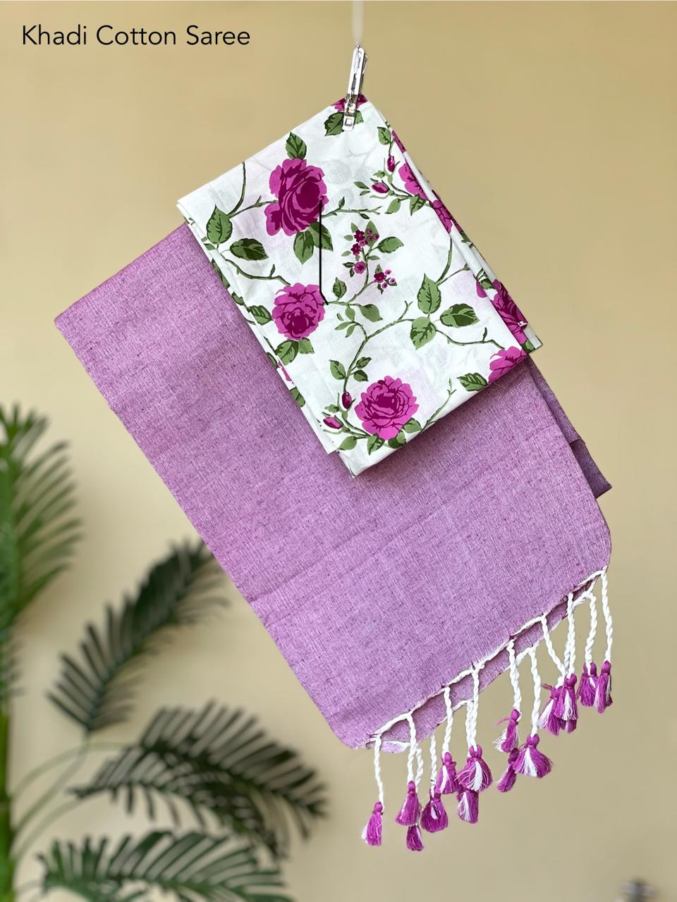 Cotton Saree with extra blouse