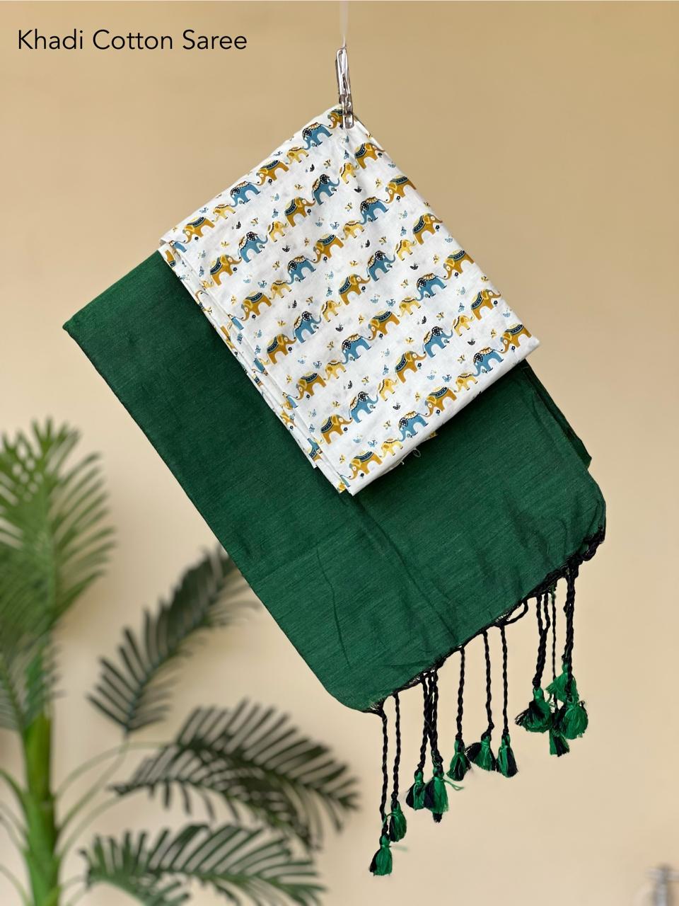 Cotton Saree with extra blouse
