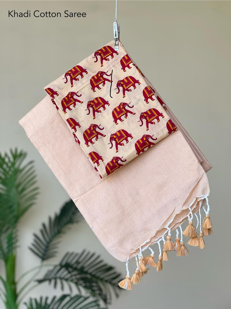 Cotton Saree with extra blouse