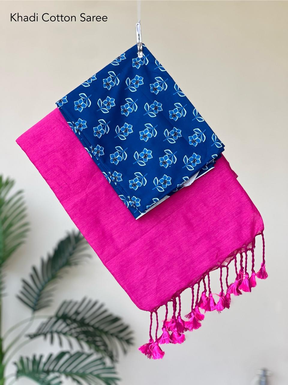 Cotton Saree with extra blouse