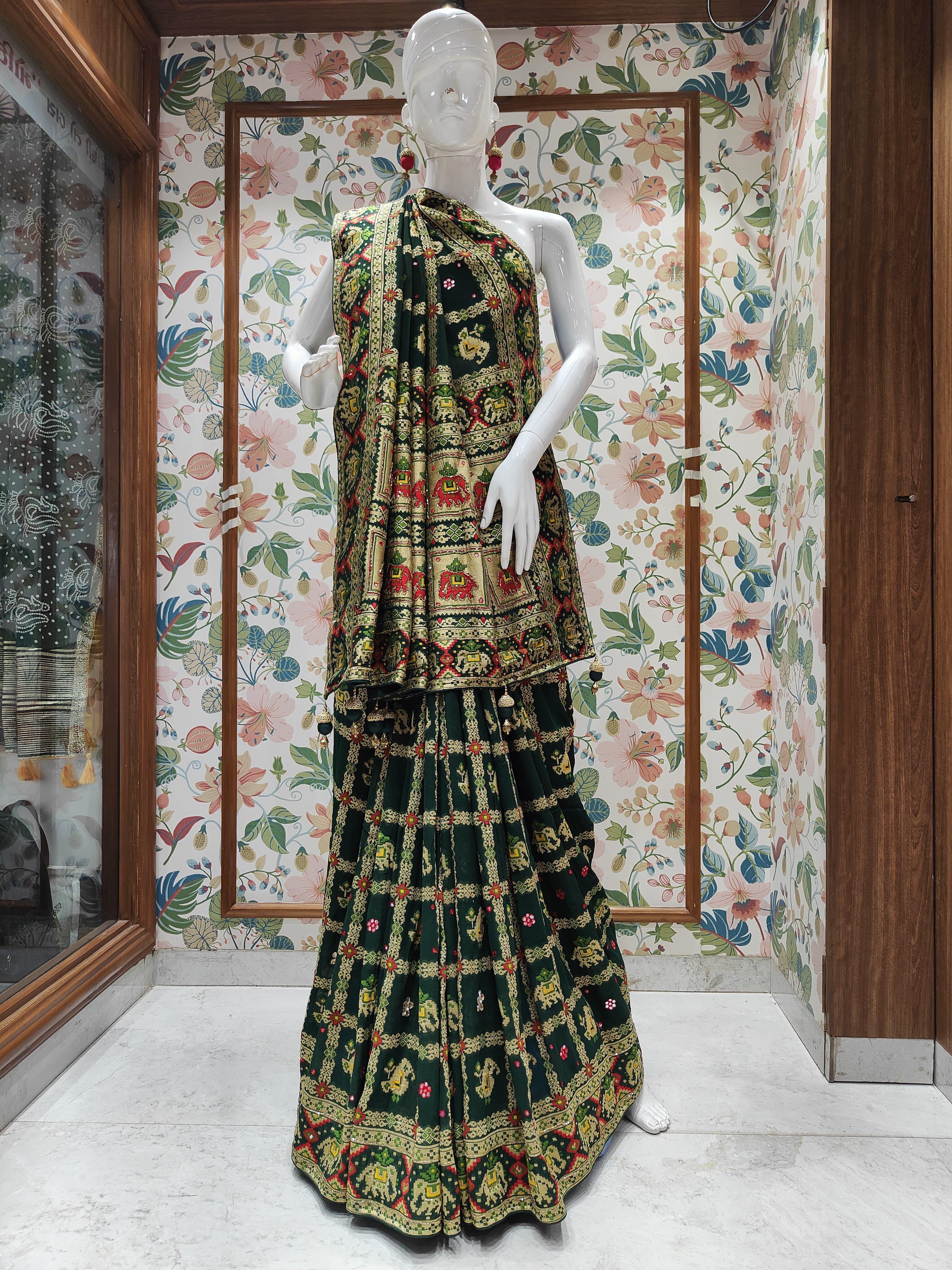 Georgette Patola Design Saree