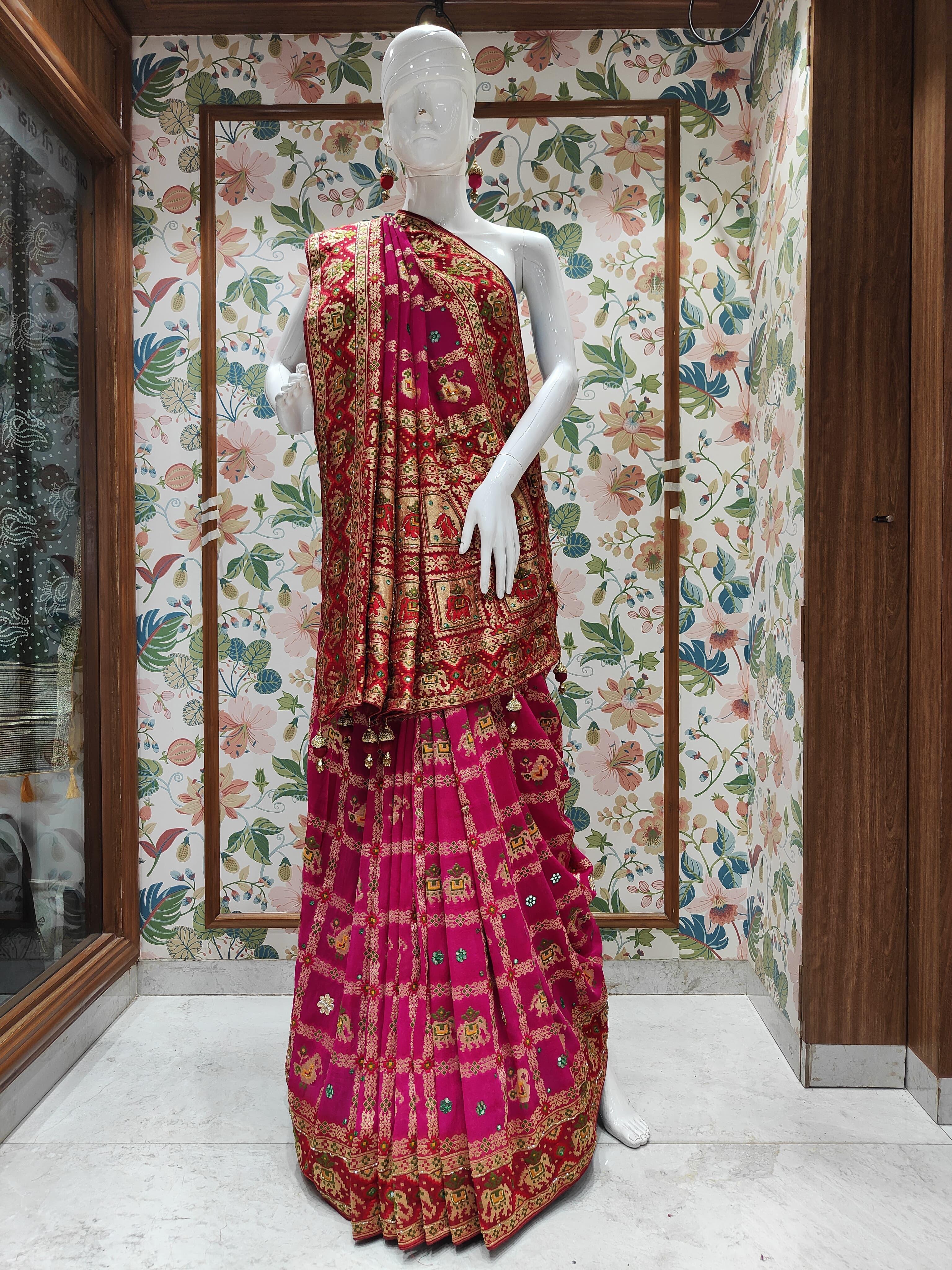 Georgette Patola Design Saree