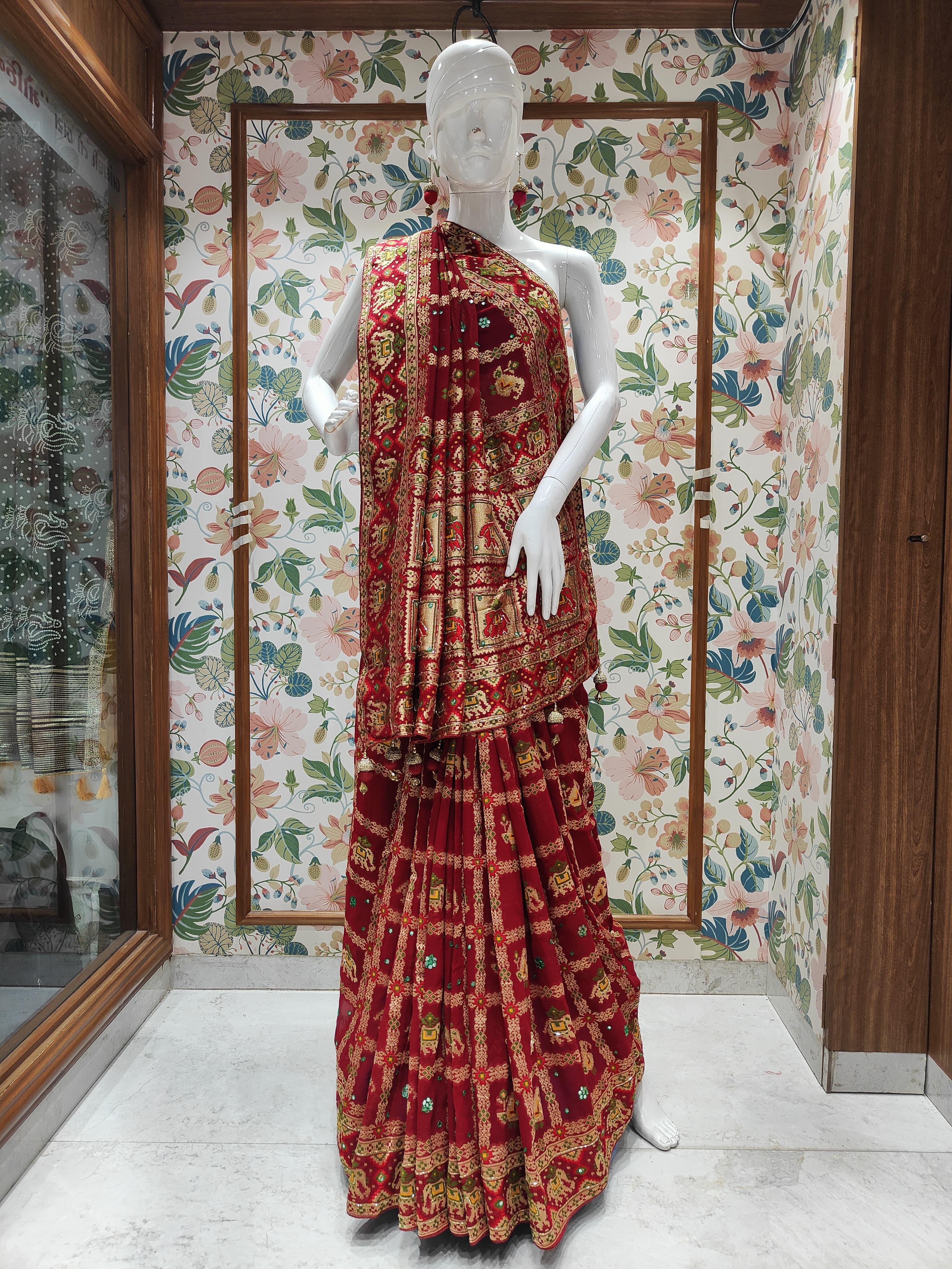 Georgette Patola Design Saree