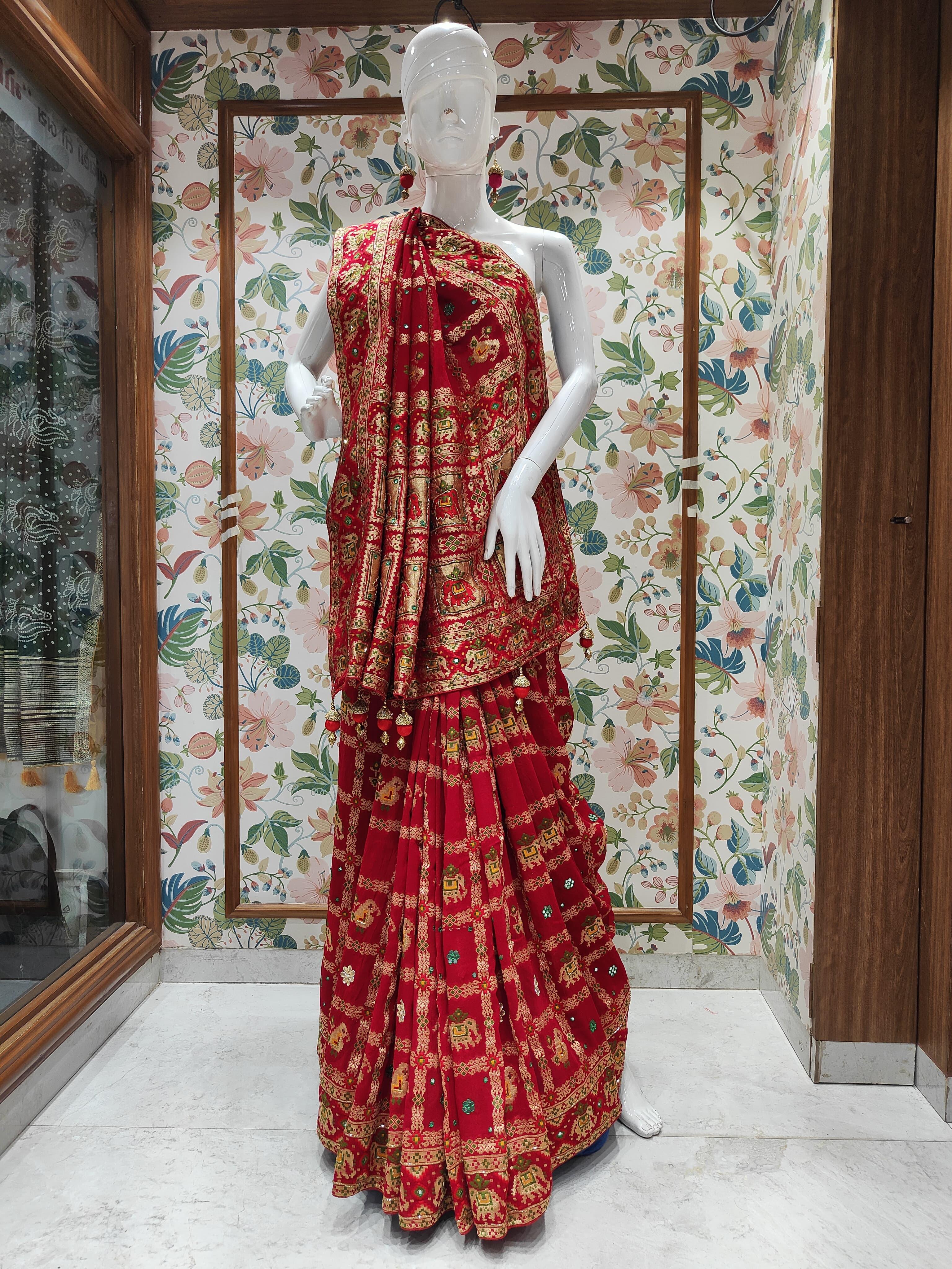 Georgette Patola Design Saree