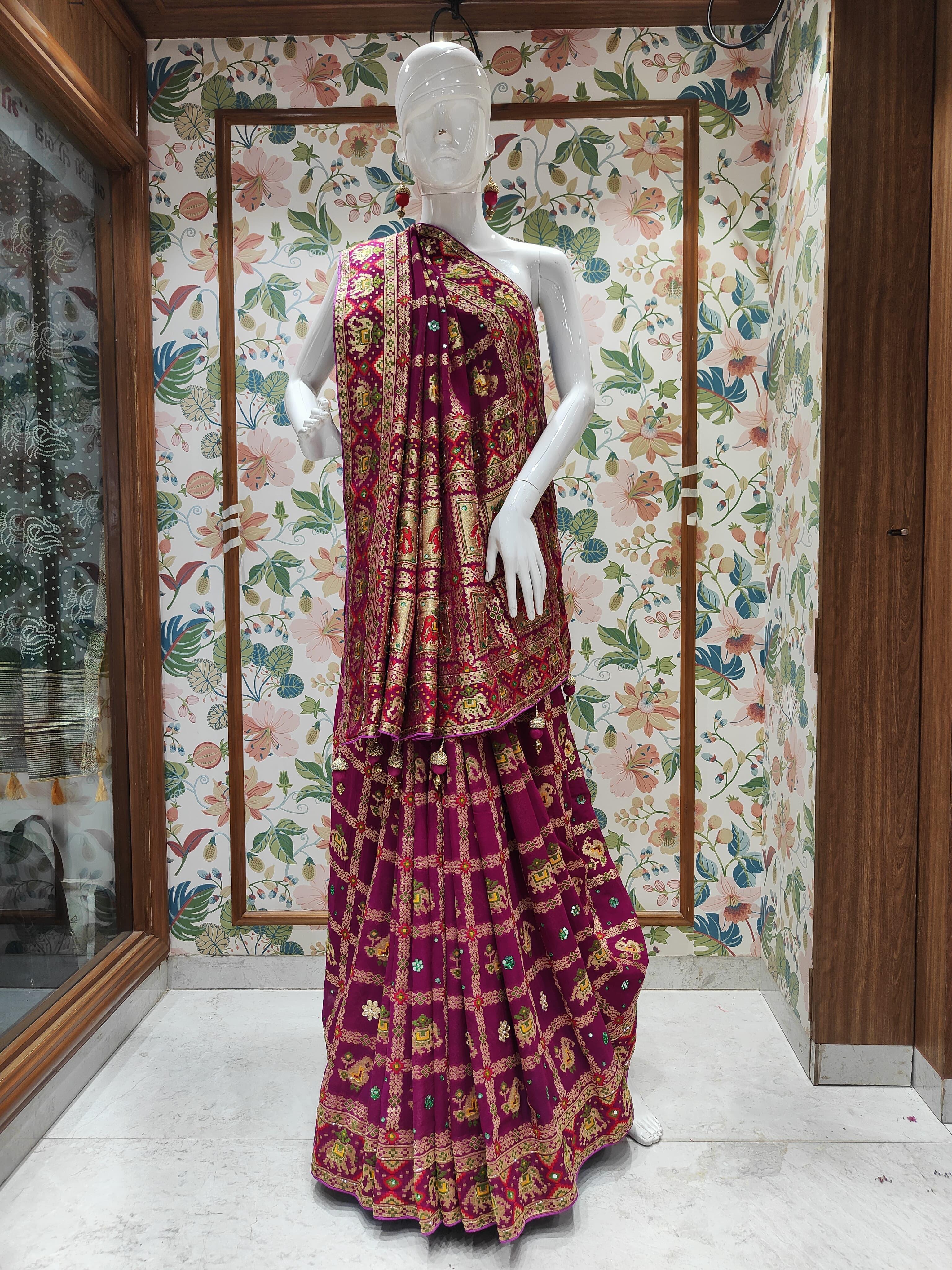 Georgette Patola Design Saree