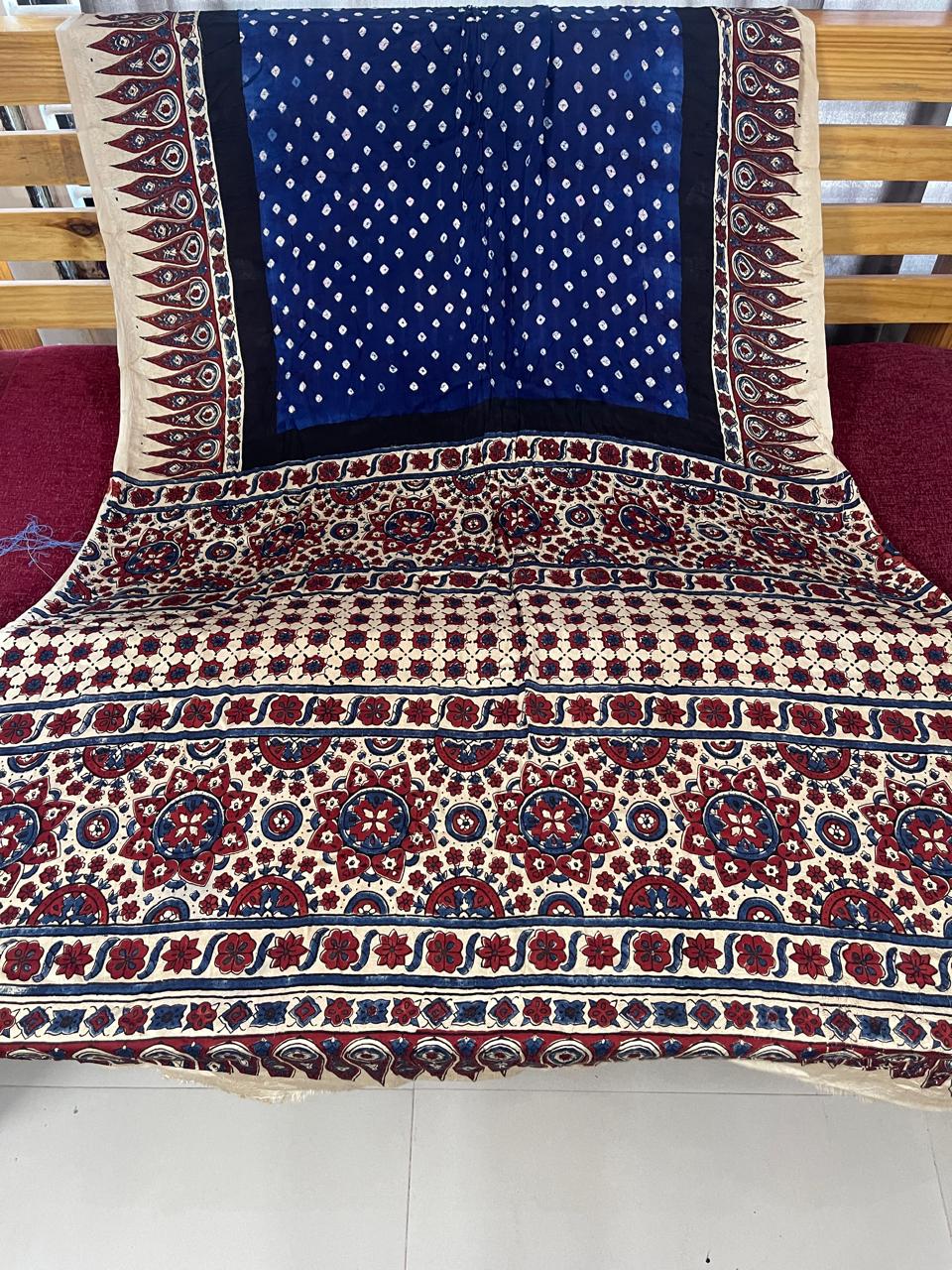 Patola Kalamkari Fusion Saree