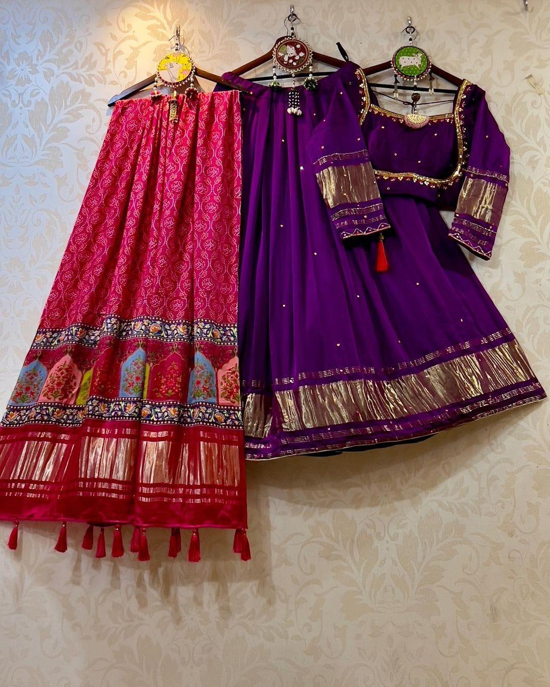 Royal Purple Festive Lehenga Choli Set
